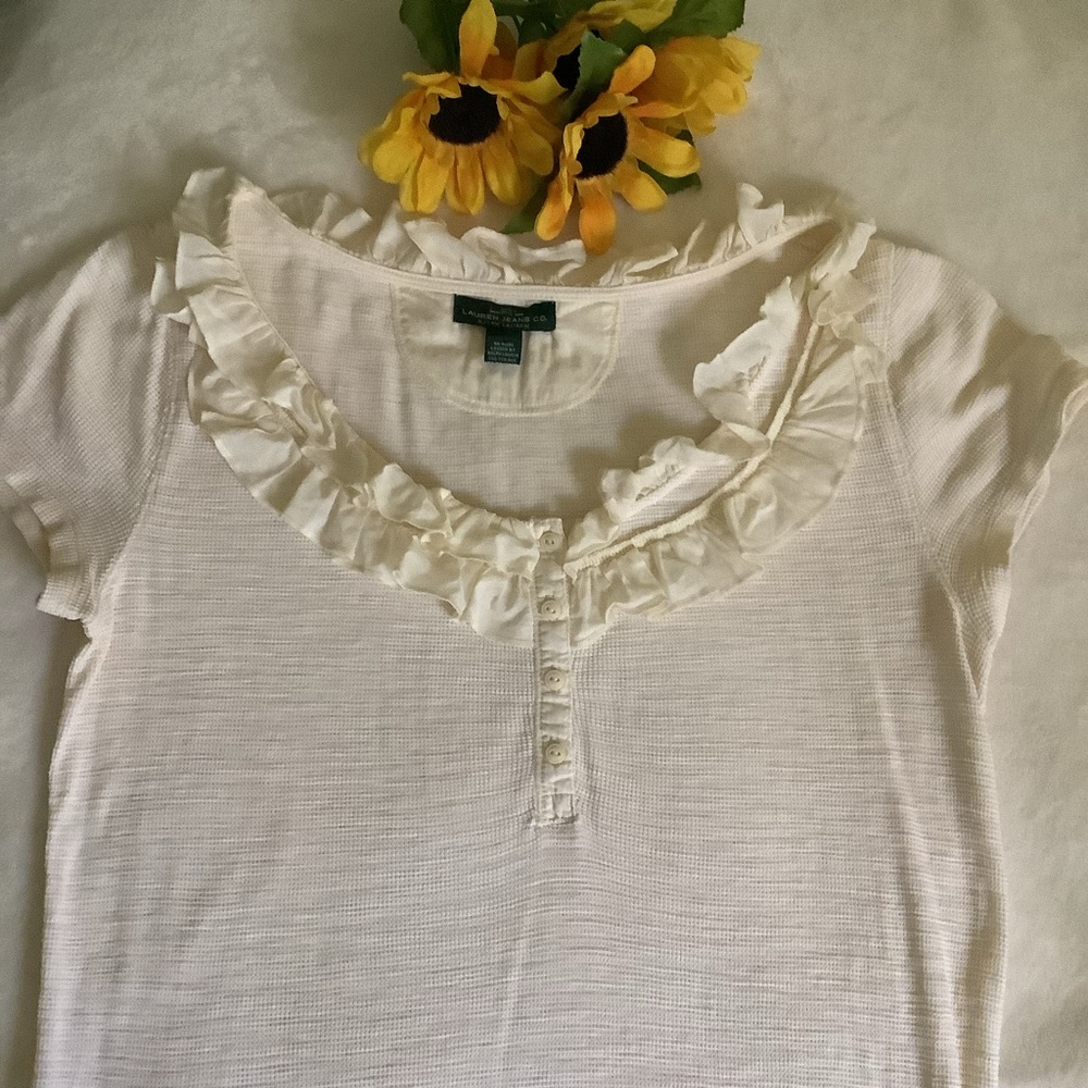Ralph Lauren Cream Top - Picture 1 of 14